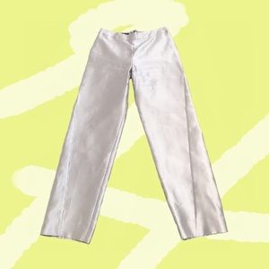 Georgio Armani 28% silk silver gray womens pants